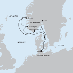 180451 RK WI2526 PR Suednorwegen ab Kiel