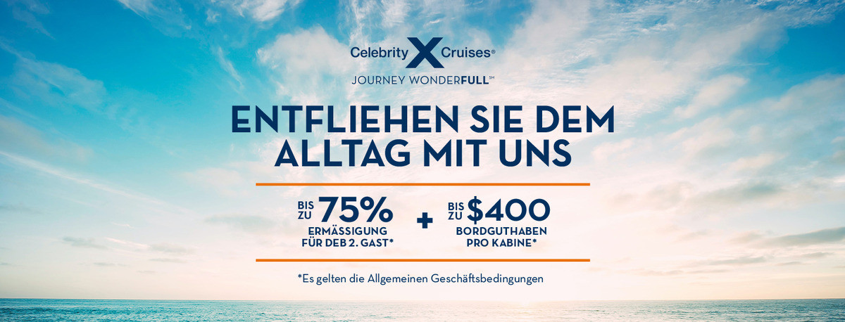 Celebrity Cruises Promotion exp01Mrz23