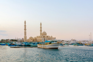 original Fischerboote Hafen Hurghada