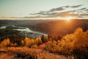 original Midnight Dome Dawson City Yukon Destination Canada