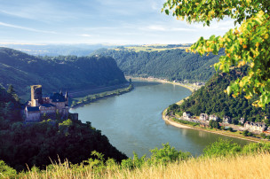 original Rhein Burg Katz Romantischer Rhein 01