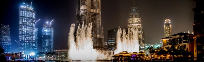 Wasserspiele in Dubai