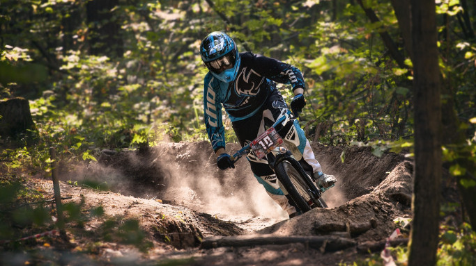 downhill